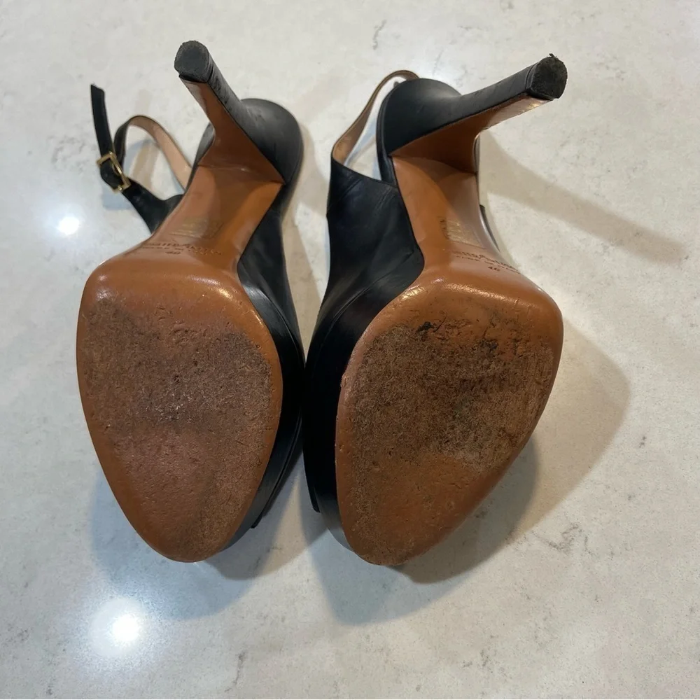 Palter DeLiso black platform heel size 9.5/10 euro 40